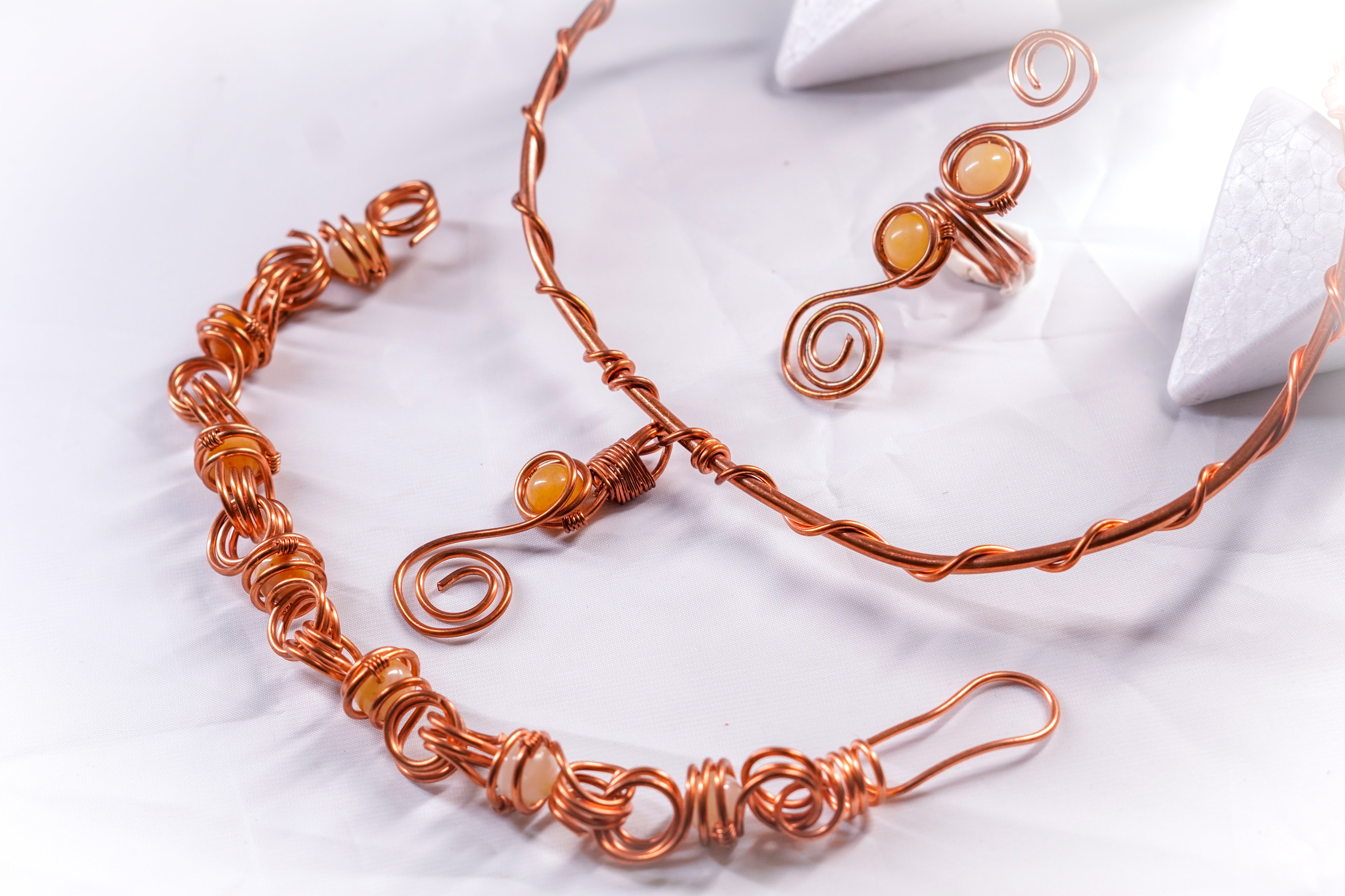 Solar Radiance – Solar Plexus Chakra Jewelry Set (Ring, Bracelet & Choker)